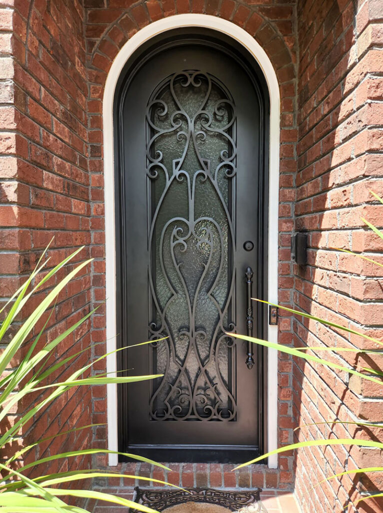 Single iron door