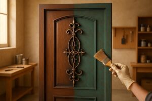 Faux Painting Basics for Iron Doors