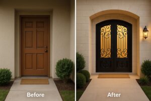 Before & After: Custom Iron Door Transformations