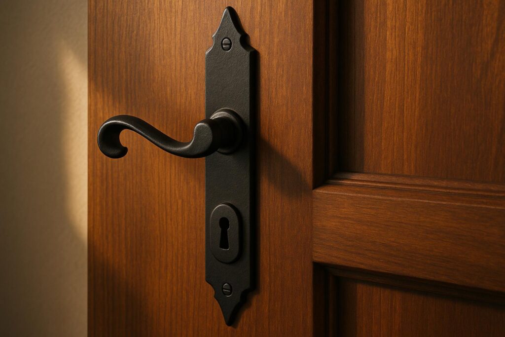 Best Finishes for Wrought Iron Door Hardware