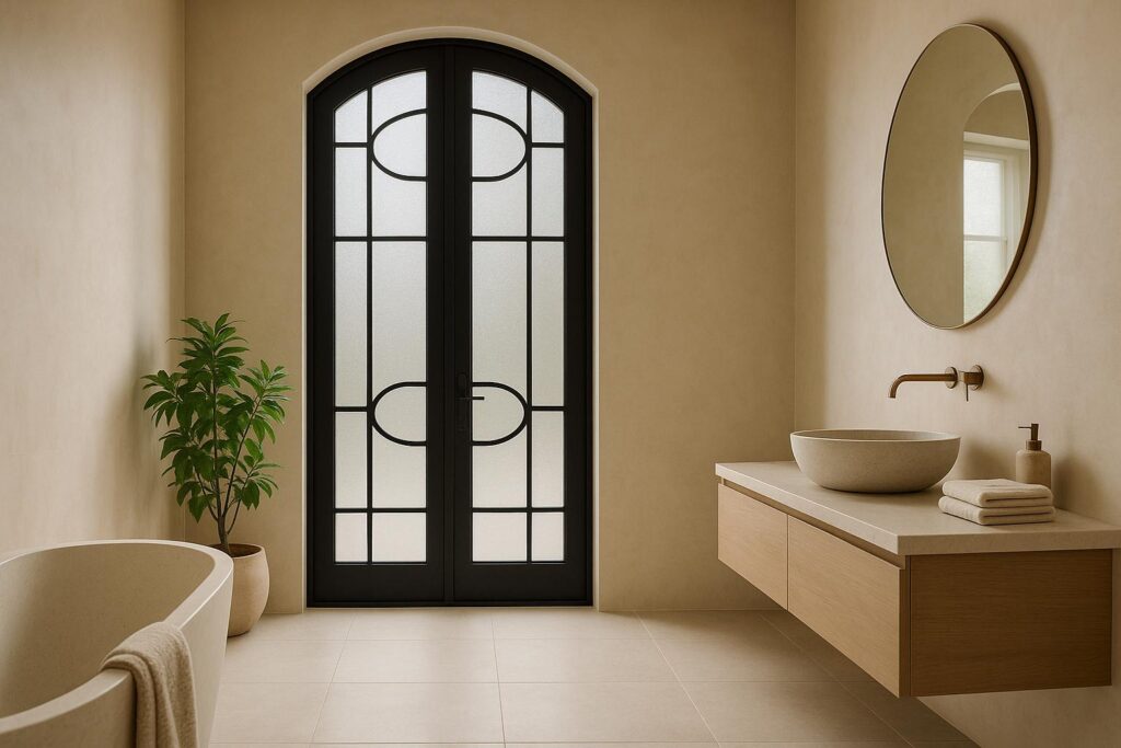 Custom Iron Doors for Spa-Like Bathrooms