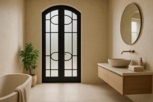 Custom Iron Doors for Spa-Like Bathrooms